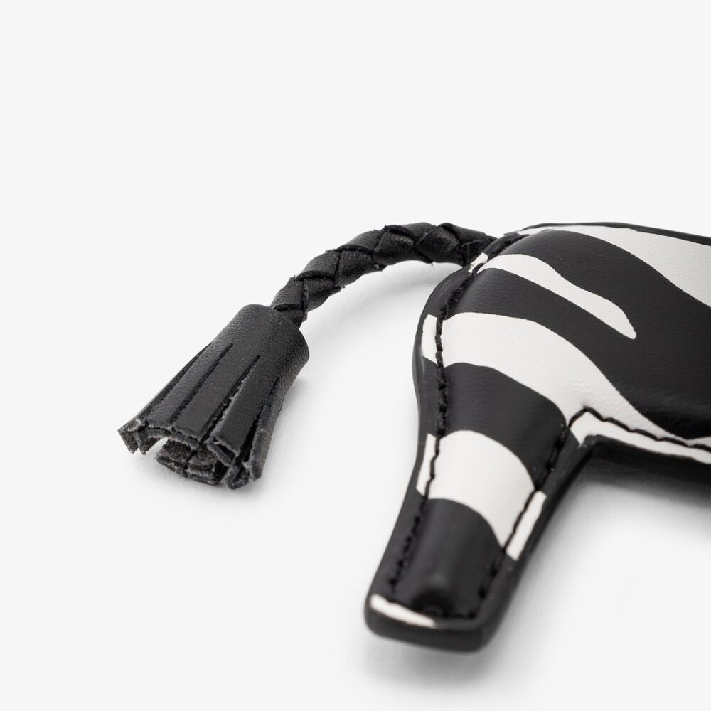MICHAEL KORS Zebra Keychain Key Fob Bag Charm - Black - 35S5SGFK3Y - Picture 13 of 13